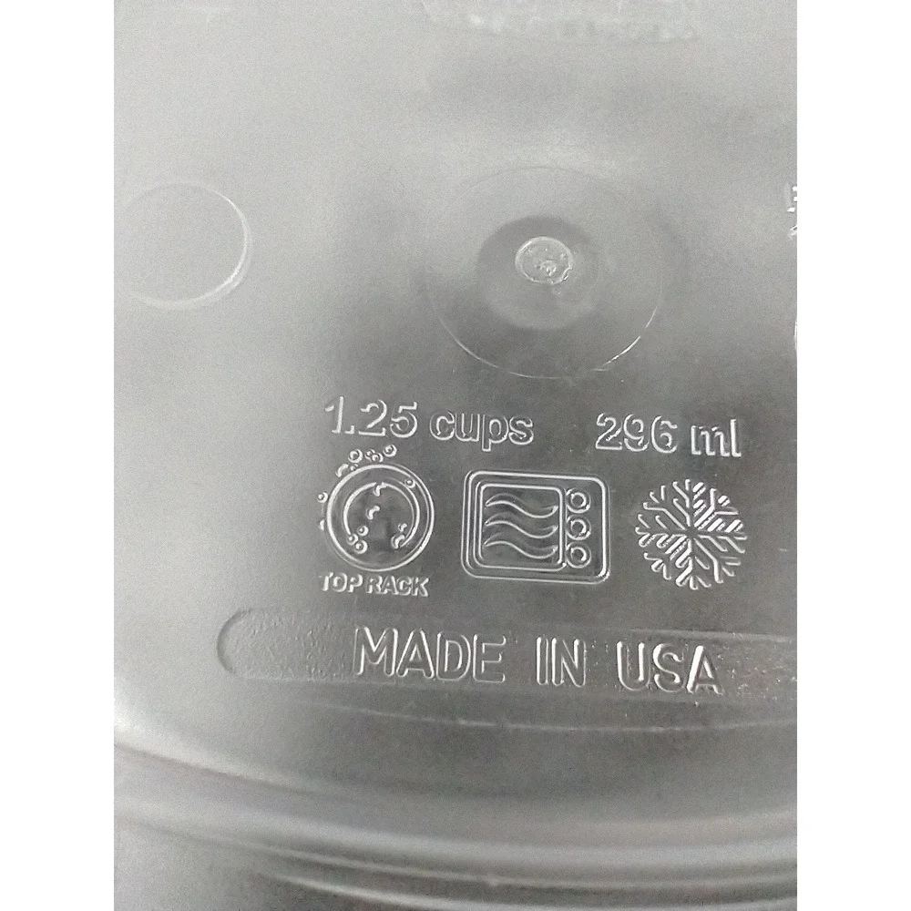 Rubbermaid Premier‎ 1.25 Cup Food Storage CONTAINER ONLY Clear FG 7H74Y